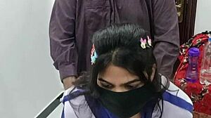 Pakistani Schoolgirl Surrenders to Stepfather's First Forbidden Thrust