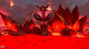 HUGE TITS Maggie’s Halloween Tease