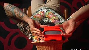 Damn, busty Amber Ivy rocks twin piks parody gangbang orgy!