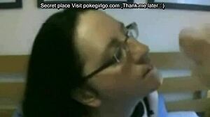 Horny fat BBW ex rides cock for facial!