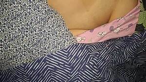uncle's wife sent shaved big tits nudes next room!!