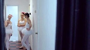 ballerinas deepthroat instructors thick cock in wild group blowbang!