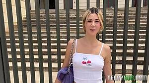 Petite Spanish Blonde Angelique Lapiedra Craves American Cock Pov