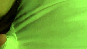 Beautiful young Japanese wife cheats with huge saggy natural tits exposed