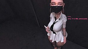 pov: catch shy asian office girl w/ anal vibrator buzzin under skirt at work... fishnets n all! 😏🍑🔥