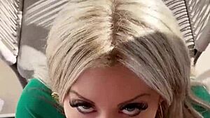 POV Blowjob Compilation from Hot Blonde Couple Deepthroating Monster Cocks