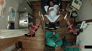 Tampa Uni Nurse Misty Rockwell's Secret Anal Fingering Exam Backstage