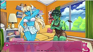 demons rise for futa lesbian monster sex demo!
