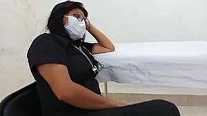 damn that latina doc's wild hospital fuck with the horny patient...