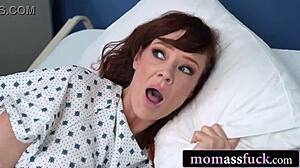 hey stepbro sneaks hospital anal with tattooed redhead milf doggystyle riding