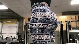 super sexy latina's perfect tight ass in candid leggings walk