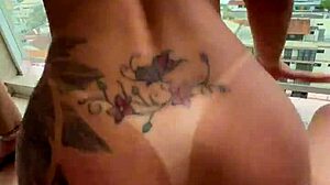 Carioca Slams Japanese Girl's Tight Pussy On Hotel Balcony POV