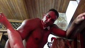 Tattooed carioca pounds blonde's pussy hard at carnival orgy melissa alecxander