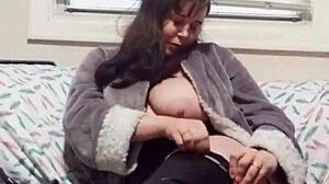 Wet Chubby Babe Unboxes Anal Toys For Big Natural Tits Play