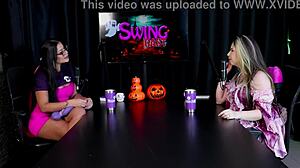 First Anal Face-On Creampie Addicted to Threesomes Raphaela Savanah