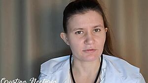 russian doctor with ponytail gets mouth dominated in hospital pov asmr