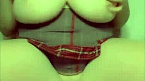 Monster Oiled BBW Milf's Huge Saggy Natural Tits Balloon Play