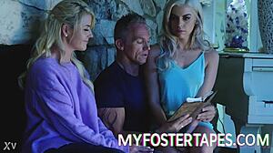 religious FOSTER STEPMOM trains foster son OBEDIENCE with pussy riding on myfostertapes.com