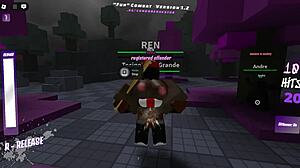 Keep watching me fuck hot girls with my monster black cock in Roblox fun combat continuation!
