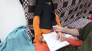 pakistani hijaab student gets fucked hard by tuition teacher