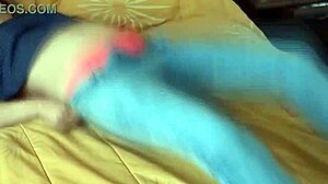 you can't fuck me but cum on my ass stepmom moans hard