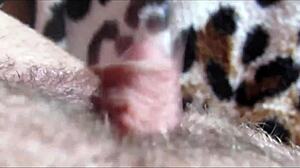 Watch her big clit pulse in orgasm closeup!