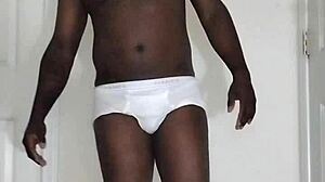first masturbation in months with white underwear spread wide