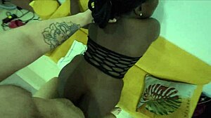 Curvy Black Wife Tests New Vibrator Bent Over Doggy Fucked Bareback