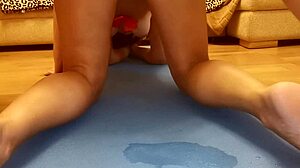 hey latina milf, close-up pussy lick then doggy fuck