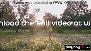 Petite filipina kit rysha strips skinny tits pussy outdoors for playboy