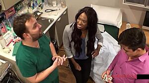 Tampa Uni Nurse Misty Rockwell's Secret Anal Fingering Exam Backstage