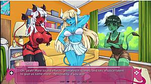 demons rise for futa lesbian monster sex demo!