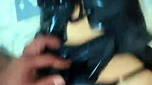 Petite Venezuelan model seduced by best friend post-costume party fuck