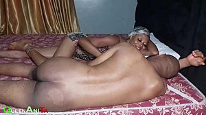 Ebony Neighbor Caught Sneaking for Chubby Asian Doggystyle Creampie