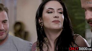 anna de ville's sexy big tits teen ass takes double anal penetration group threesome dessert