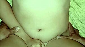 Sexy petite Asian teen girlfriend fucks hard after steamy bath