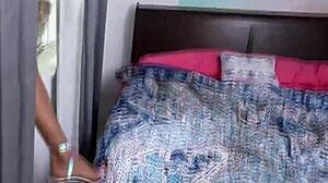 Ebony Teen 18+ Bribes Stepbrother With Juicy Pussy POV