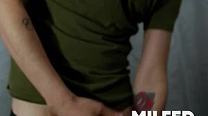 two horny milfs suck surprise cocks at glory hole fitting room