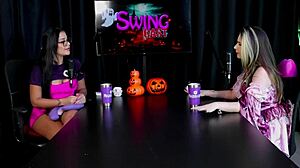 First Anal Face-On Creampie Addicted to Threesomes Raphaela Savanah