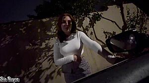 prostitute latina teen sucks monster cock publicly with tight pussy!