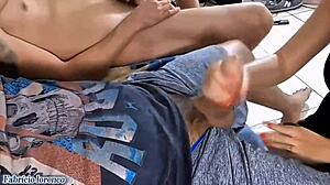 Brazilian Wife's Double Penetration Exposed in Sheer Exhibition Thrill