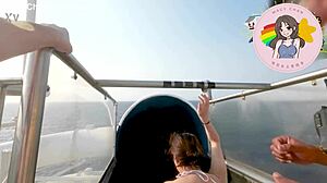 hong kong macy chan moans loud on cruise ship terrace fucking hard...