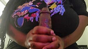 whoa boyfriend watch your chubby bbw friend stuff huge black dildo in fat tits pussy!