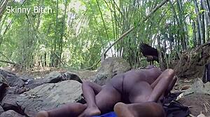 skinny bodybuilder slut dominated outdoors forest sex full muscle legs