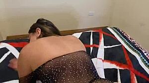 hermanastro skips movie to fuck submissive latina ass oiled