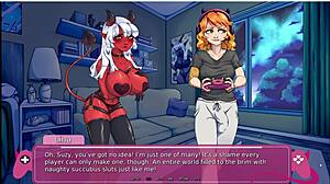 demons rise for futa lesbian monster sex demo!