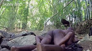 skinny bodybuilder slut dominated outdoors forest sex full muscle legs