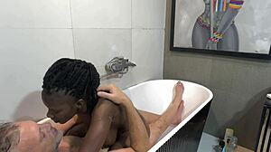 fucking my black sugardaddy raw in his holiday house pool dripping wet pussy screaming for pregnancy