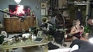 Odette Delacroix Gaping Pussy Facialized Deepthroat Doggystyle by Client Backstage