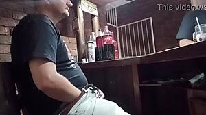 Handjob Tease at Work